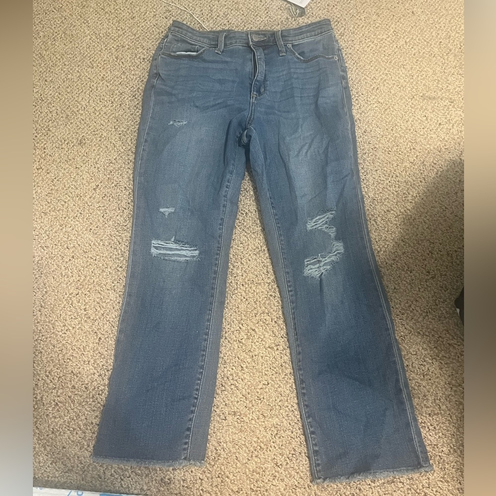 Target Universal Thread High Rise Straight Crop Jeans